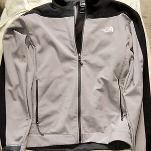 The North Face Gray and Black Full-Zip Jacket